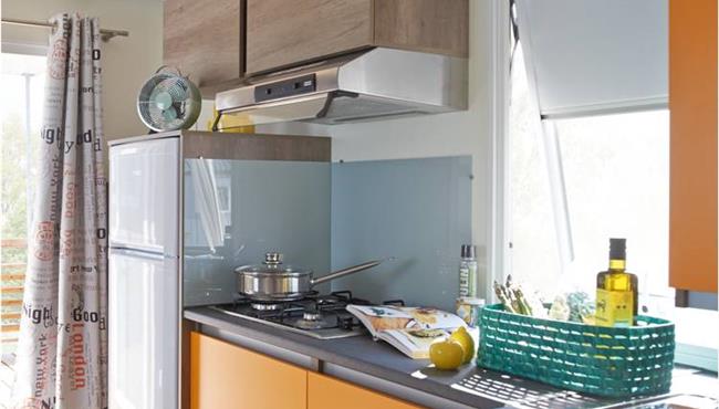 stacaravan Déclik keuken camping kost-ar-moor