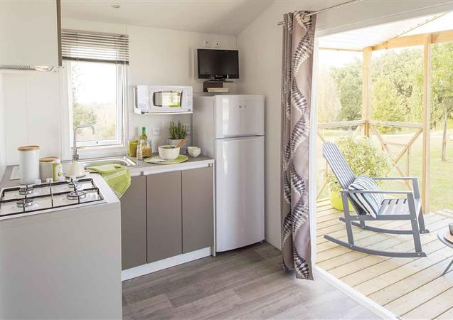  keuken stacaravan Panoramacamping Kost-Ar-Moor