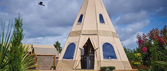 tipi buitenaanzicht glamping fouesnant - Camping Kost Ar Moor - Fouesnant