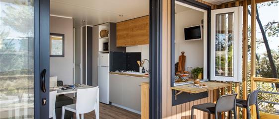 Panorama huisje stacaravan te huur premium camping Kost Ar Moor fouesnant bretagne - Camping Kost Ar Moor - Fouesnant