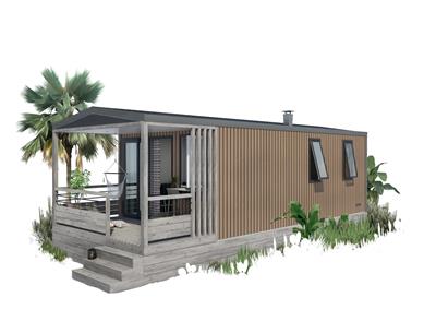Panorama huisje stacaravan te huur premium camping Kost Ar Moor fouesnant bretagne