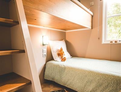 Panorama huisje stacaravan te huur premium camping Kost Ar Moor fouesnant bretagne