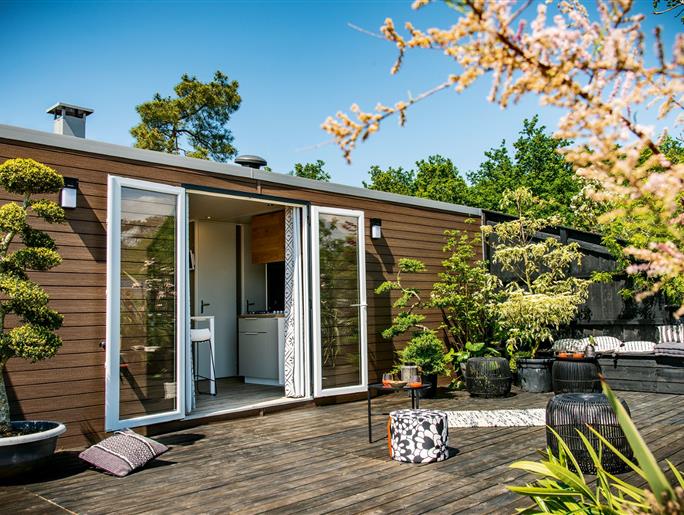 stacaravan Huisje te huur 3 slaapkamers jacuzzi spa camping Kost Ar Moor fouesnant bretagne