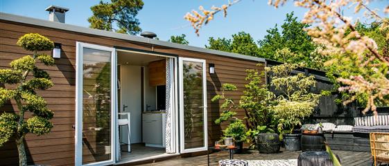 stacaravan Huisje te huur 3 slaapkamers jacuzzi spa camping Kost Ar Moor fouesnant bretagne - Camping Kost Ar Moor - Fouesnant