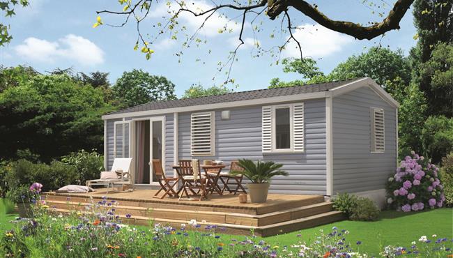 stacaravan Huisje te huur 2 slaapkamers jacuzzi spa camping Kost Ar Moor fouesnant bretagne