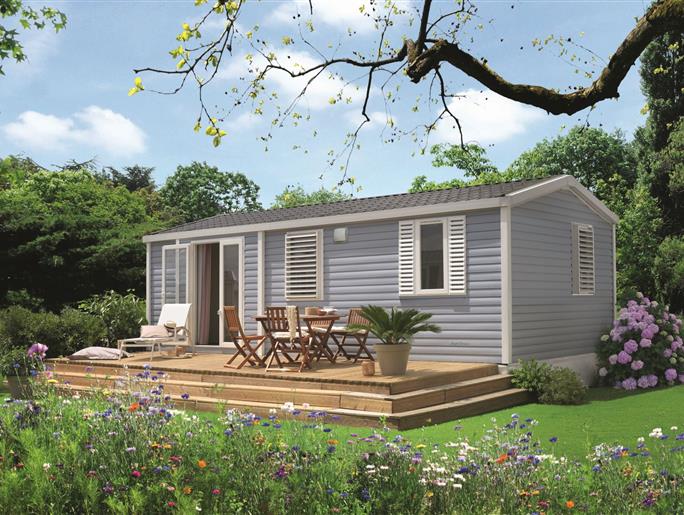 stacaravan Huisje te huur 2 slaapkamers jacuzzi spa camping Kost Ar Moor fouesnant bretagne