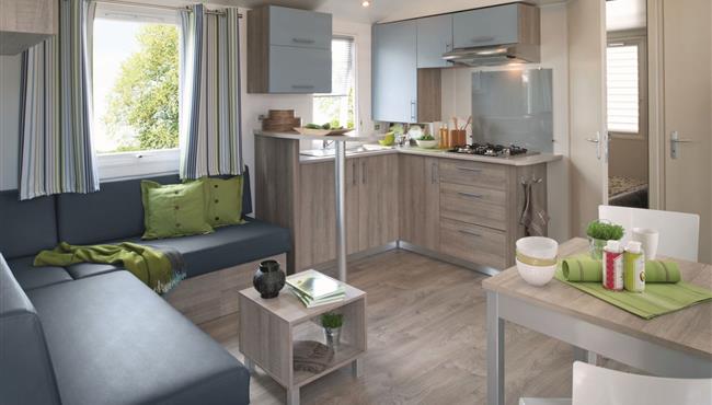 stacaravan Huisje te huur 2 slaapkamers jacuzzi spa camping Kost Ar Moor fouesnant bretagne