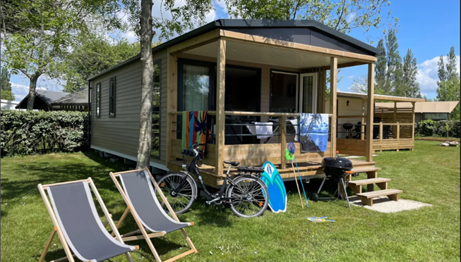 Panorama huisje stacaravan te huur premium camping Kost Ar Moor fouesnant bretagne - Camping Kost Ar Moor - Fouesnant