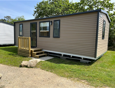 Huisje stacaravan te huur premium tuinzijde camping Kost Ar Moor fouesnant bretagne