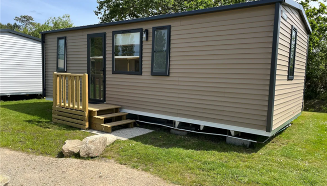 Huisje stacaravan te huur premium tuinzijde camping Kost Ar Moor fouesnant bretagne