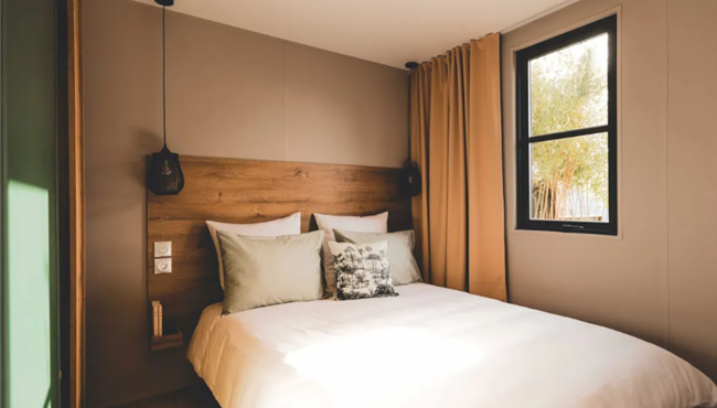 Huisje stacaravan te huur premium tuinzijde camping Kost Ar Moor fouesnant bretagne
