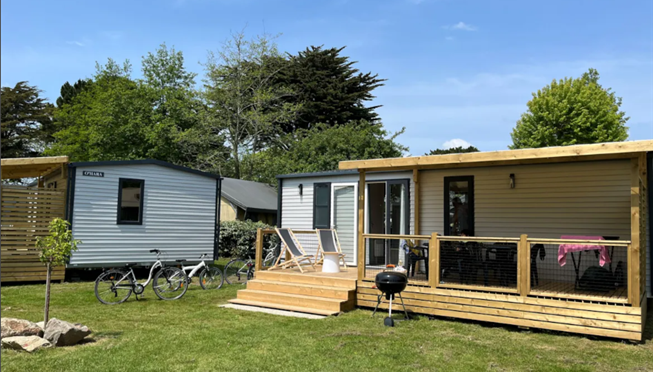 Huisje stacaravan te huur 3 slaapkamers camping Kost Ar Moor fouesnant bretagne - Camping Kost Ar Moor - Fouesnant