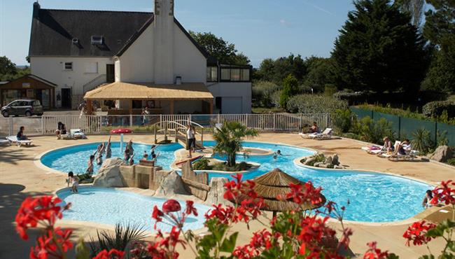 Waterpark van Camping Kost Ar Moor in Fouesnant - Les Glénan.