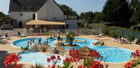 Waterpark van Camping Kost Ar Moor in Fouesnant - Les Glénan. - Camping Kost Ar Moor - Fouesnant