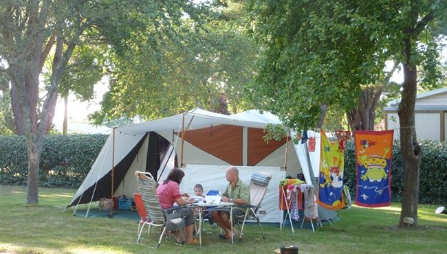  Kampeerplaats van de camping Kost Ar Mor Fouesnant