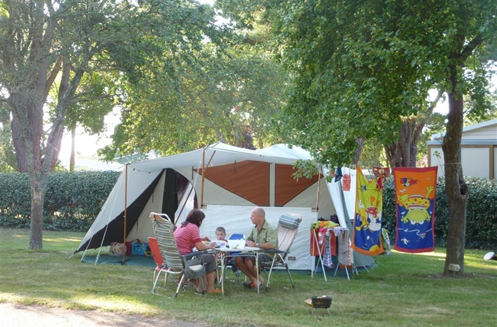  Kampeerplaats van de camping Kost Ar Mor Fouesnant
