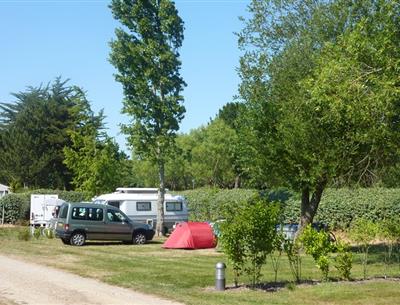  Kampeerplaats van de camping Kostarmoor Fouesnant