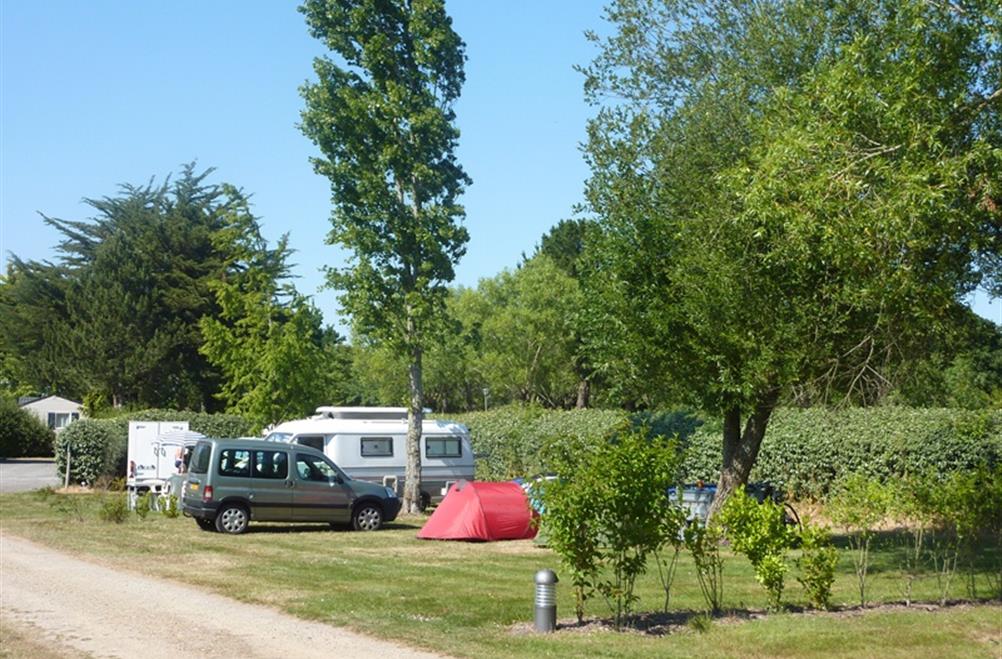  Kampeerplaats van de camping Kostarmoor Fouesnant