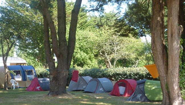  Kampeerplaats van de camping Kost Ar Moor Fouesnant