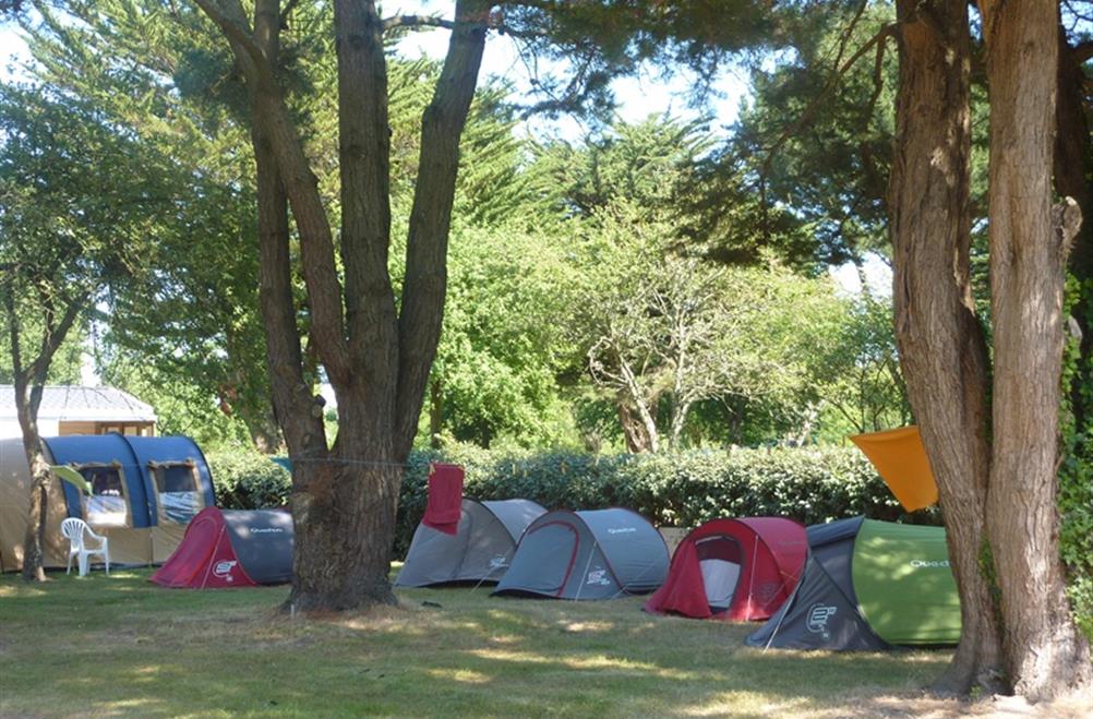  Kampeerplaats van de camping Kost Ar Moor Fouesnant