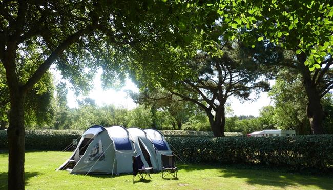  Kampeerplaats van de camping KostArMor Fouesnant