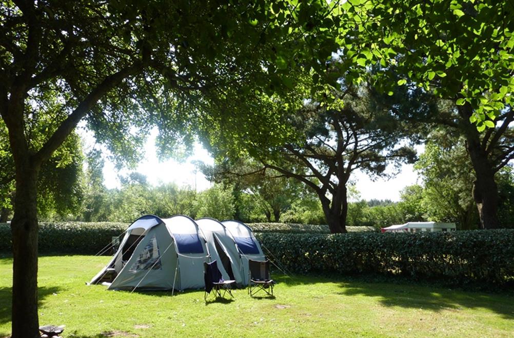  Kampeerplaats van de camping KostArMor Fouesnant