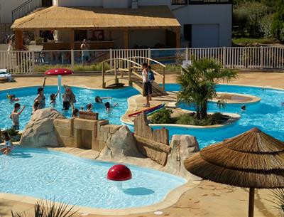 Waterpark van Camping Kost Ar Moor in Fouesnant - Les Glénan.