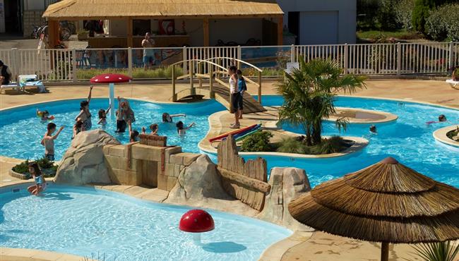 Waterpark van Camping Kost Ar Moor in Fouesnant - Les Glénan.