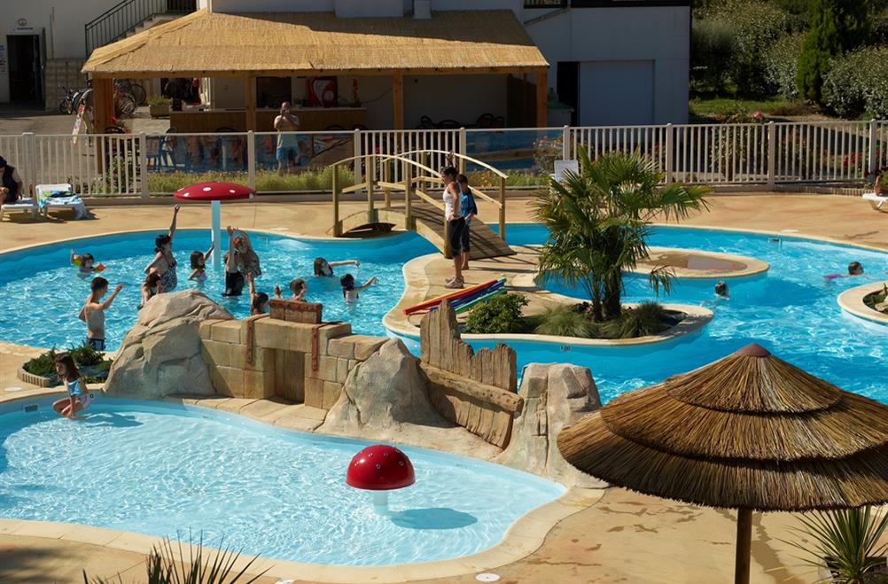 Waterpark van Camping Kost Ar Moor in Fouesnant - Les Glénan.