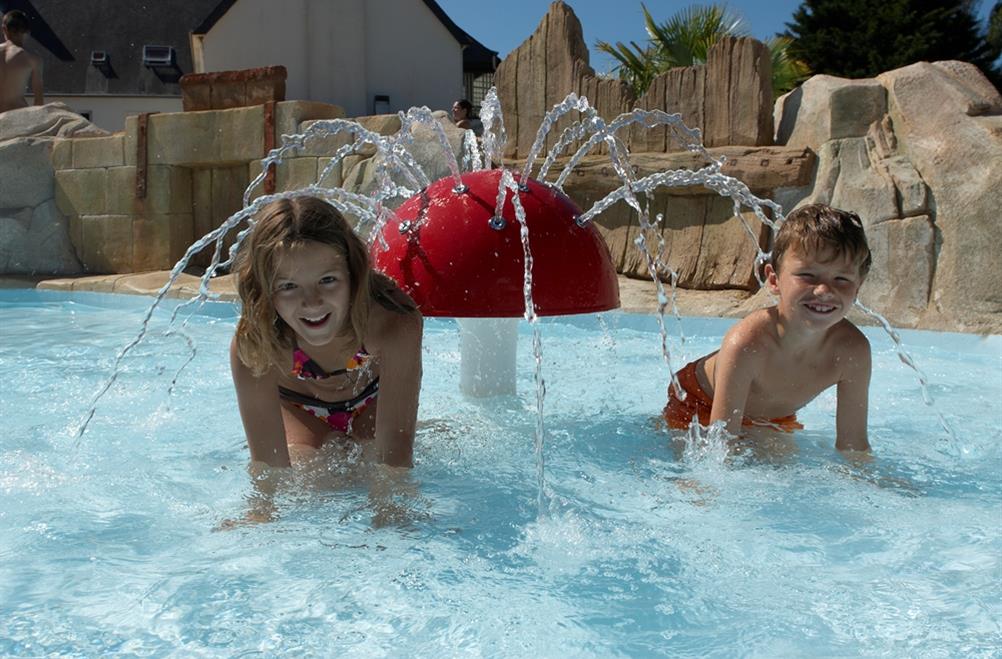 Waterpark van Camping KostArMoor in Fouesnant - Les Glénan.