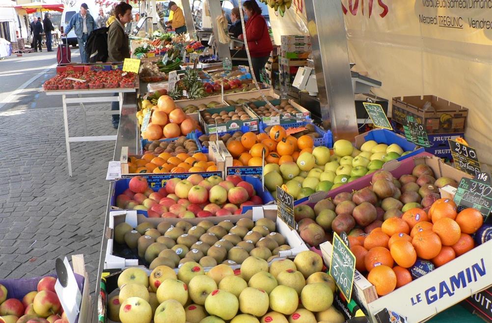  Marktdag in Fouesnant in Zuid-Bretagne