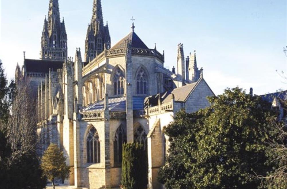  Quimper zijn kathedraal Finistère