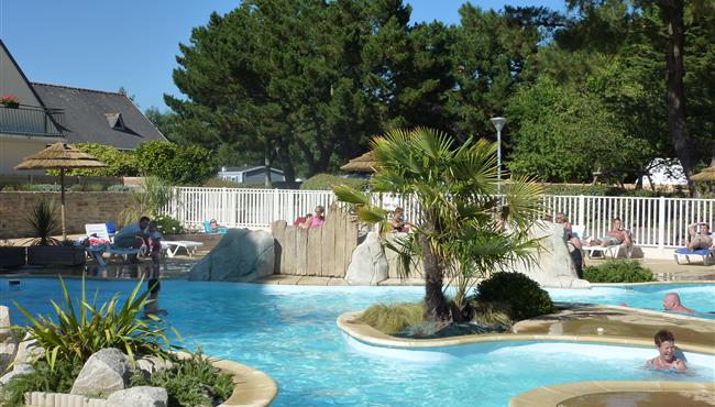 Verwarmd zwembad in fouesnant - camping kost ar moor