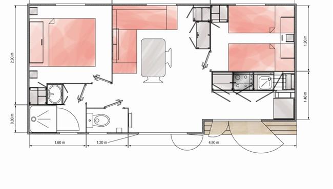 Stacaravan Déclik Riviera Camping Kost ar Moor Fouesnant