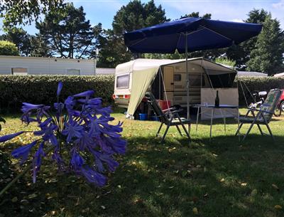  Kampeerplaats van de camping Kost Ar Moor Fouesnant