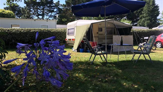  Kampeerplaats van de camping Kost Ar Moor Fouesnant