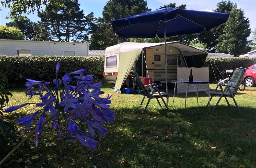  Kampeerplaats van de camping Kost Ar Moor Fouesnant