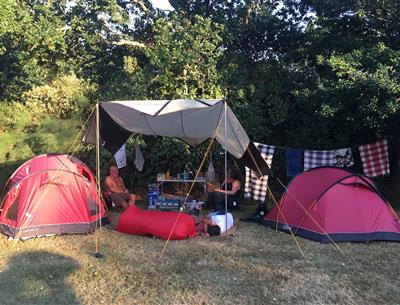  Kampeerplaats van de camping KostArMoor Fouesnant