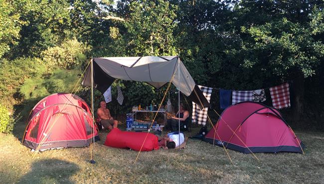  Kampeerplaats van de camping KostArMoor Fouesnant