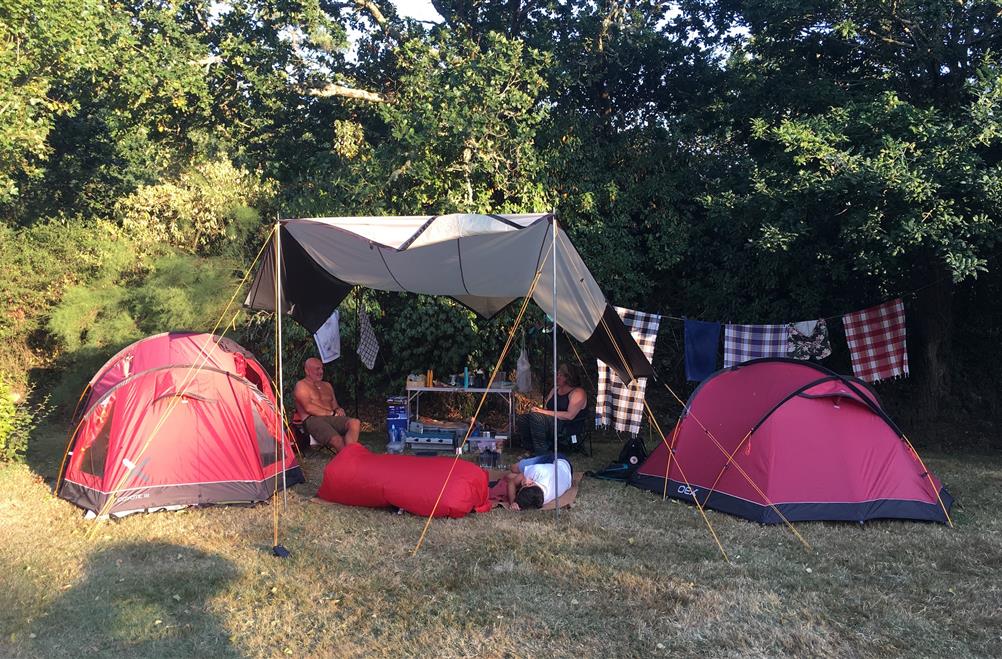  Kampeerplaats van de camping KostArMoor Fouesnant