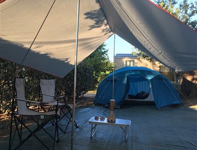  Kampeerplaats van de camping KostArMor Fouesnant
