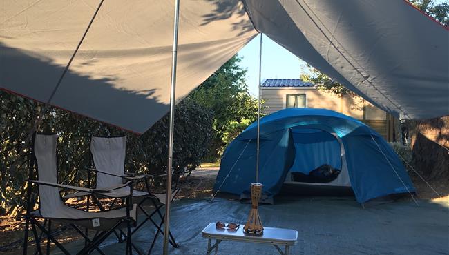  Kampeerplaats van de camping KostArMor Fouesnant
