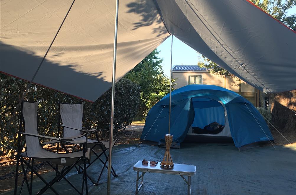  Kampeerplaats van de camping KostArMor Fouesnant