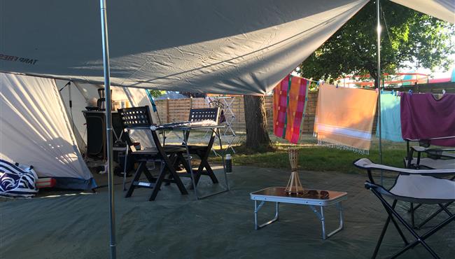  Kampeerplaats van de camping KostAr Moor Fouesnant