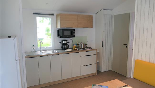  woonkamer kost-ar-moor camping fouesnant Bretagne