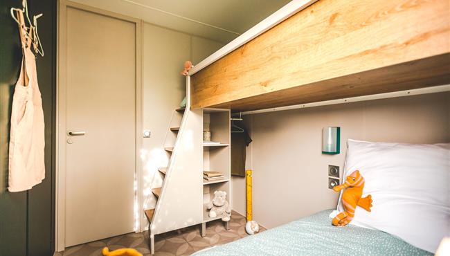 Huisje stacaravan te huur 3 slaapkamers camping Kost Ar Moor fouesnant bretagne