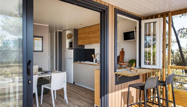 Panorama huisje stacaravan te huur premium camping Kost Ar Moor fouesnant bretagne - Camping Kost Ar Moor - Fouesnant