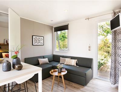 stacaravan Huisje te huur 3 slaapkamers jacuzzi spa camping Kost Ar Moor fouesnant bretagne