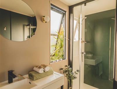 stacaravan Huisje te huur 3 slaapkamers jacuzzi spa camping Kost Ar Moor fouesnant bretagne