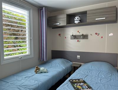 stacaravan Huisje te huur 2 slaapkamers jacuzzi spa camping Kost Ar Moor fouesnant bretagne